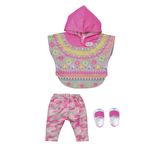 Zapf Creation Baby born 830-161 Бэби Борн Комплект одежды с пончо, 43 см